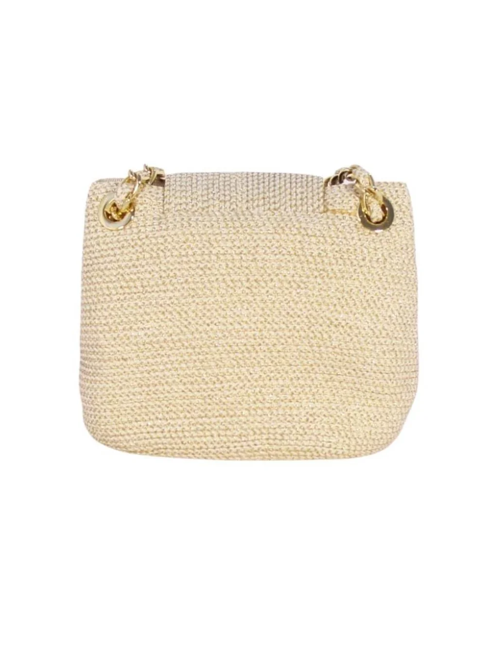 ERIC JAVITS Mini Sqishee Star Gold Starfish Chain Shoulder Bag $335 - Picture 4 of 11